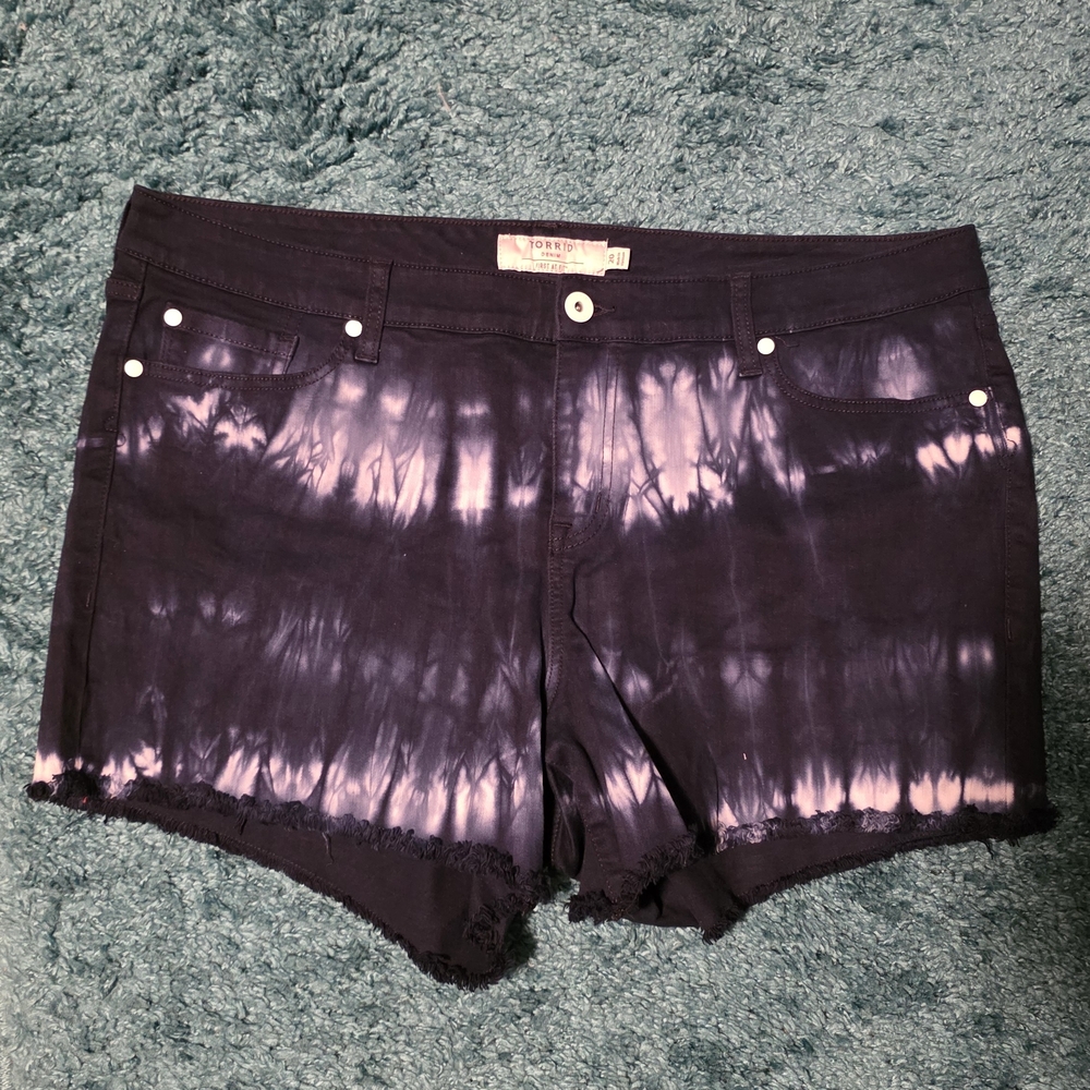 Torrid Tie-Dye Jean Shorts